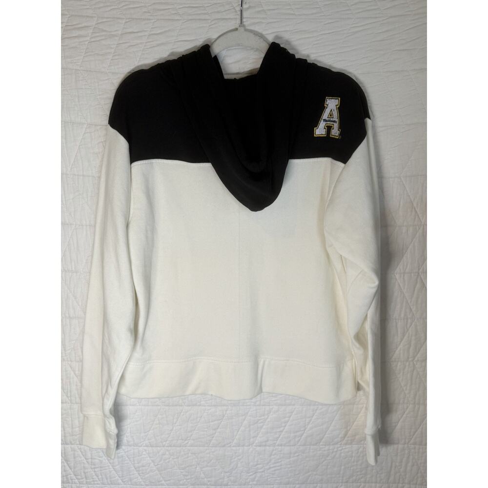 Appalachian State Pressbox hoodie Pullover Sweatshirt Large women sz M Ivory NWT - Picture 7 of 9